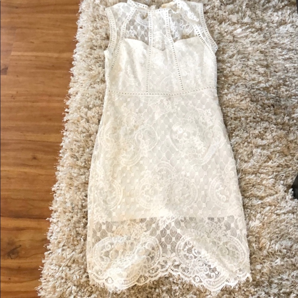 White lace dress